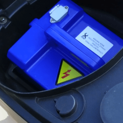 Blue Electric Moped Battery