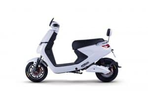 White Electric Bike