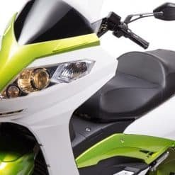Green And White Electric Motorbike